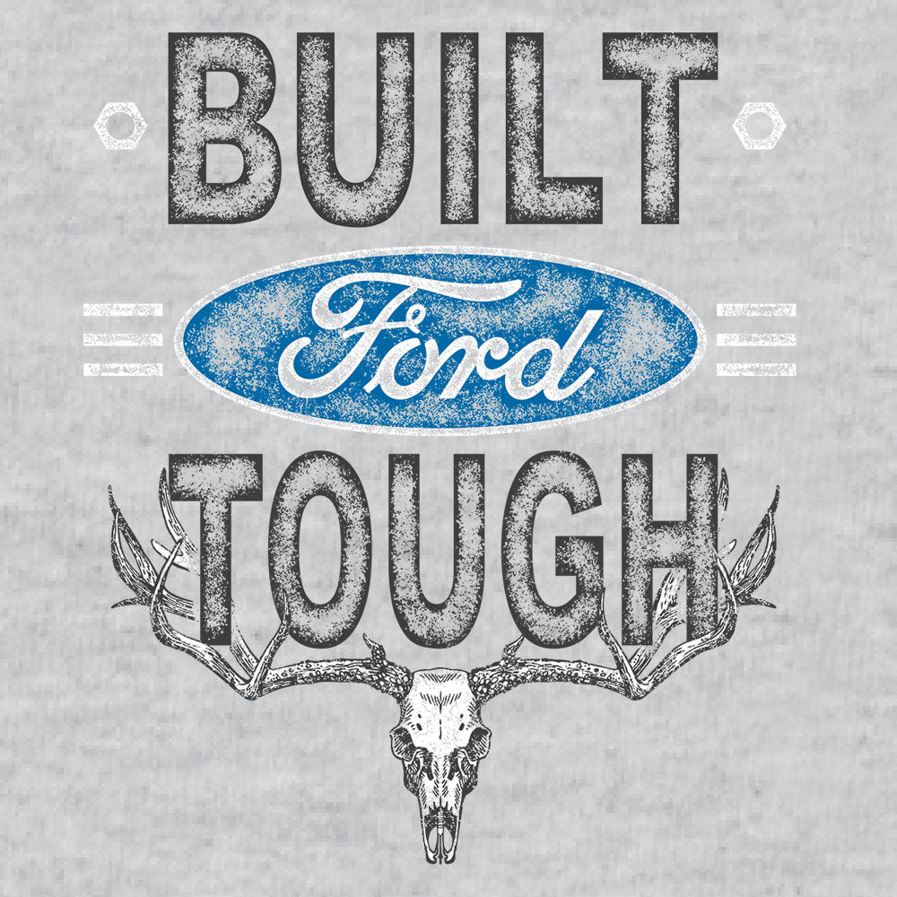Built Ford Tough Skull T-Shirt - Gray – Bear Run Clothing Co.