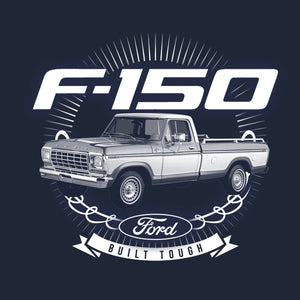 Ford F-150 Built Tough Truck T-Shirt - Navy Blue